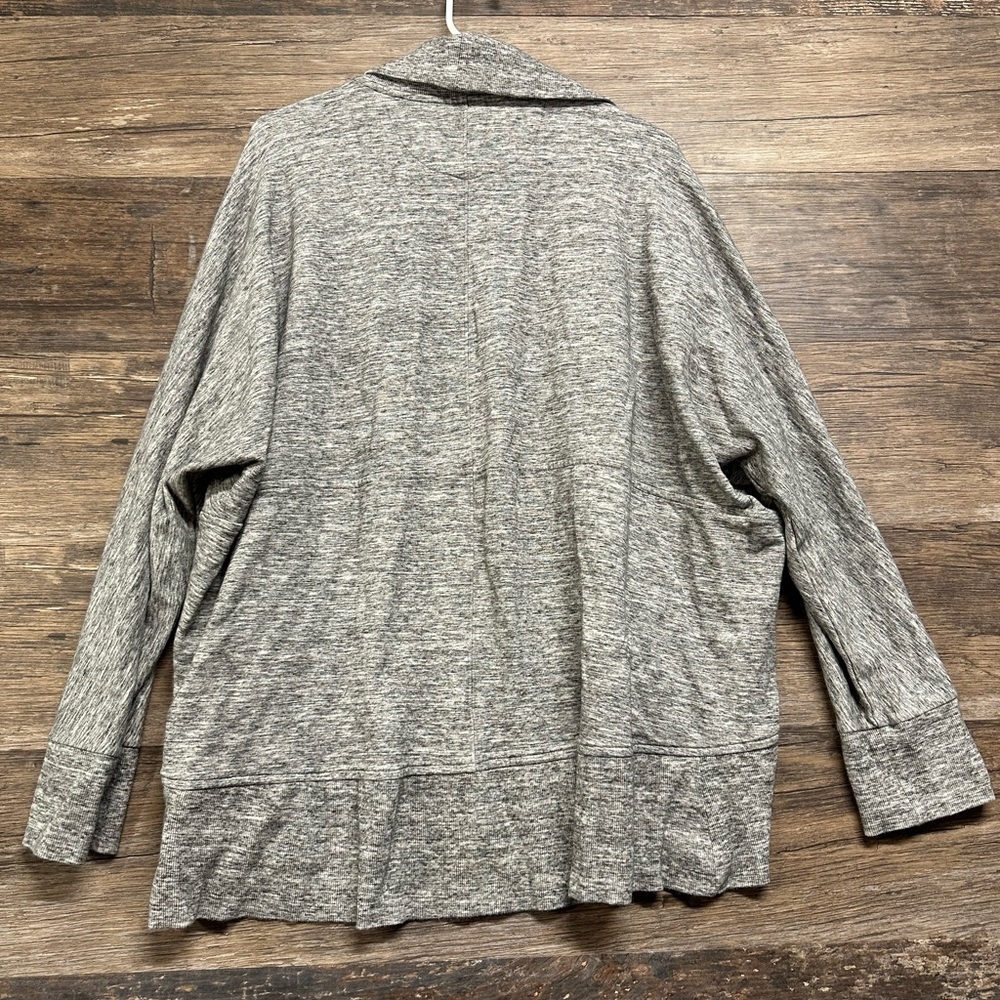 Daily Ritual Gray Open-Front Cardigan Sweater - Picture 2 of 5
